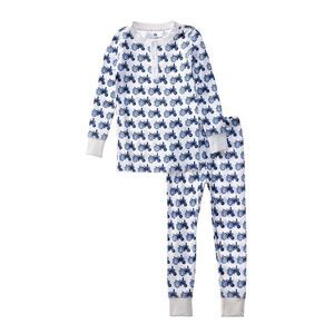 Ro's Garden Girls Ro’S Garden Tractor Pajama Set, Blue